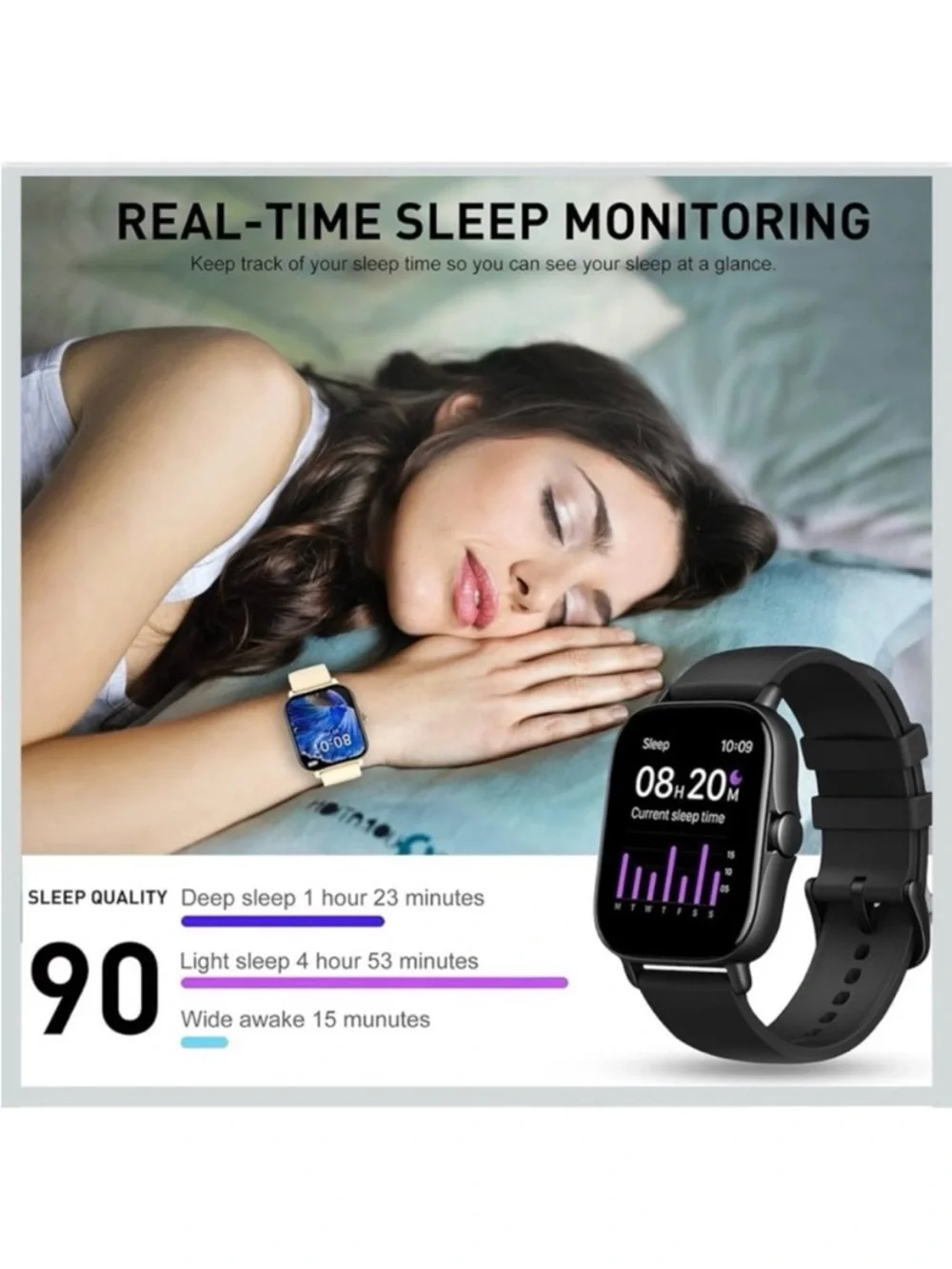 🆕-Smart Watch Touchscreen, Sports Health, Fitness, Sleep Tracker, Timer,